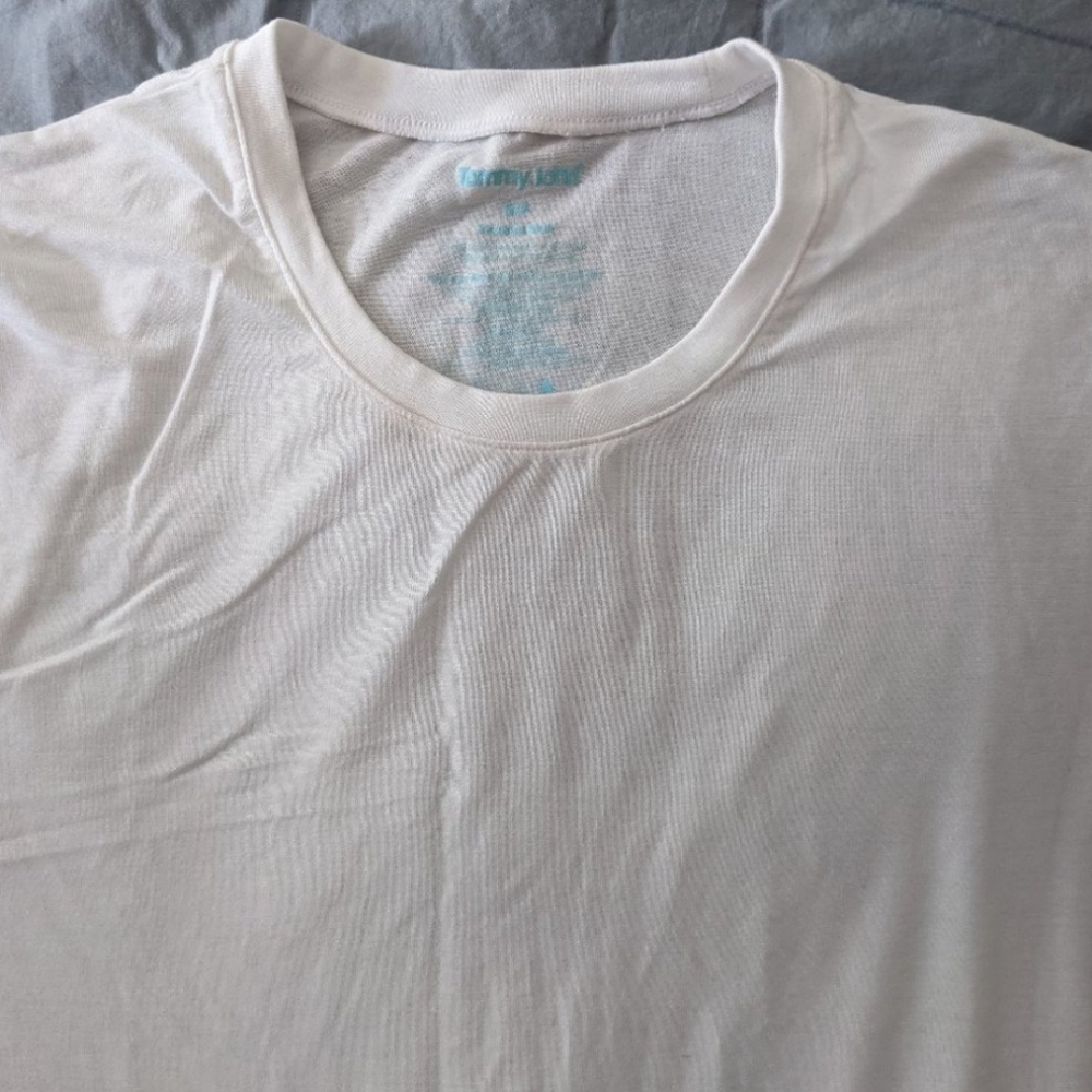 Tommy John Mens Size S Second Skin T-Shirt Short Sleeve White